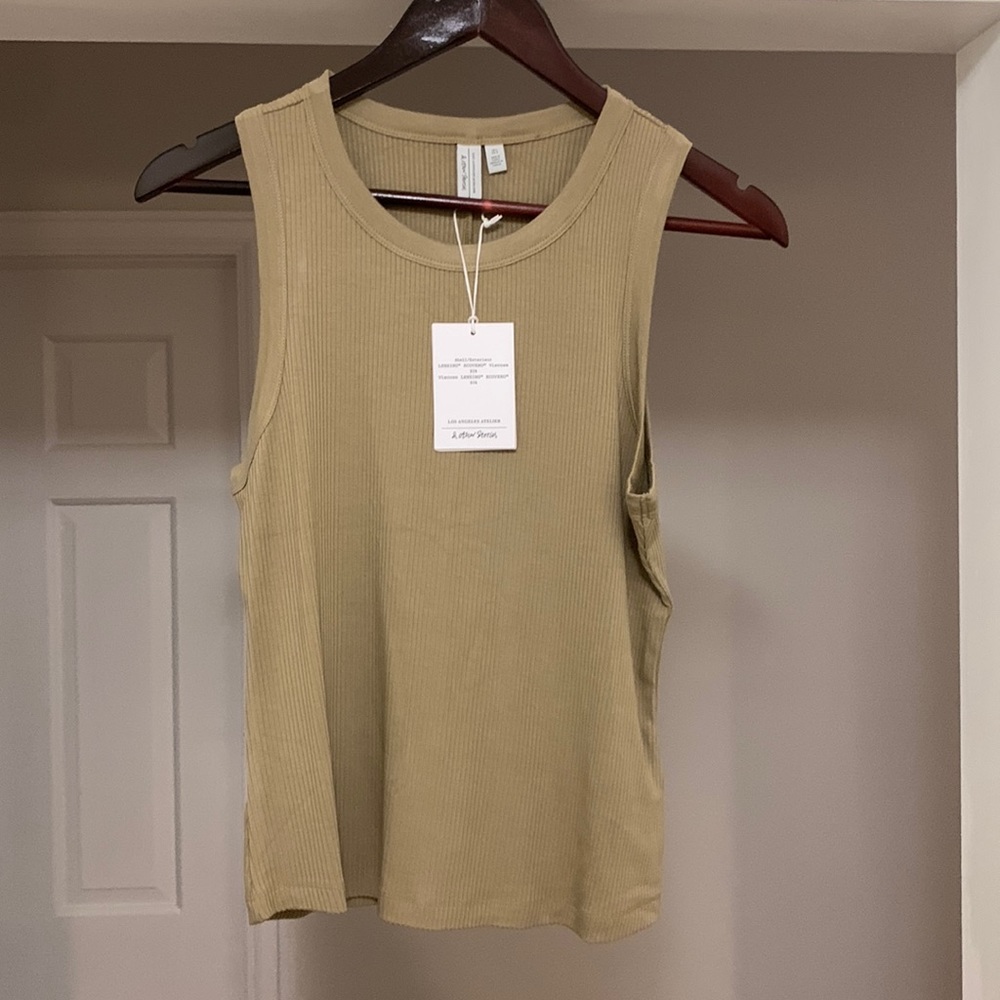 & Other Stories fitted beige tank top NWT